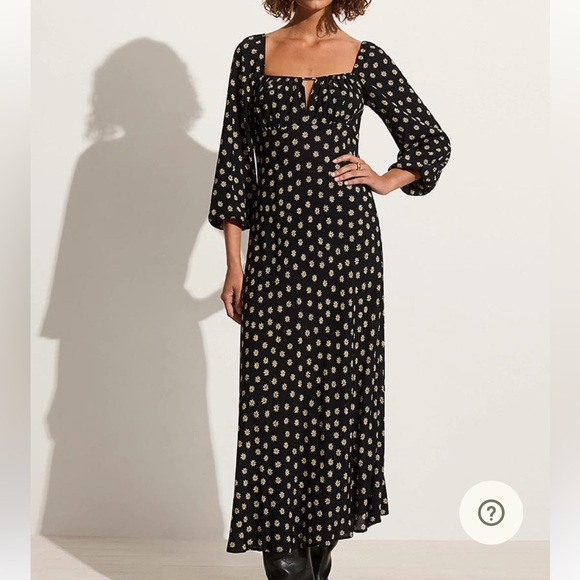 Bendita Midi Dress Las Flores Floral - Picture 1 of 3